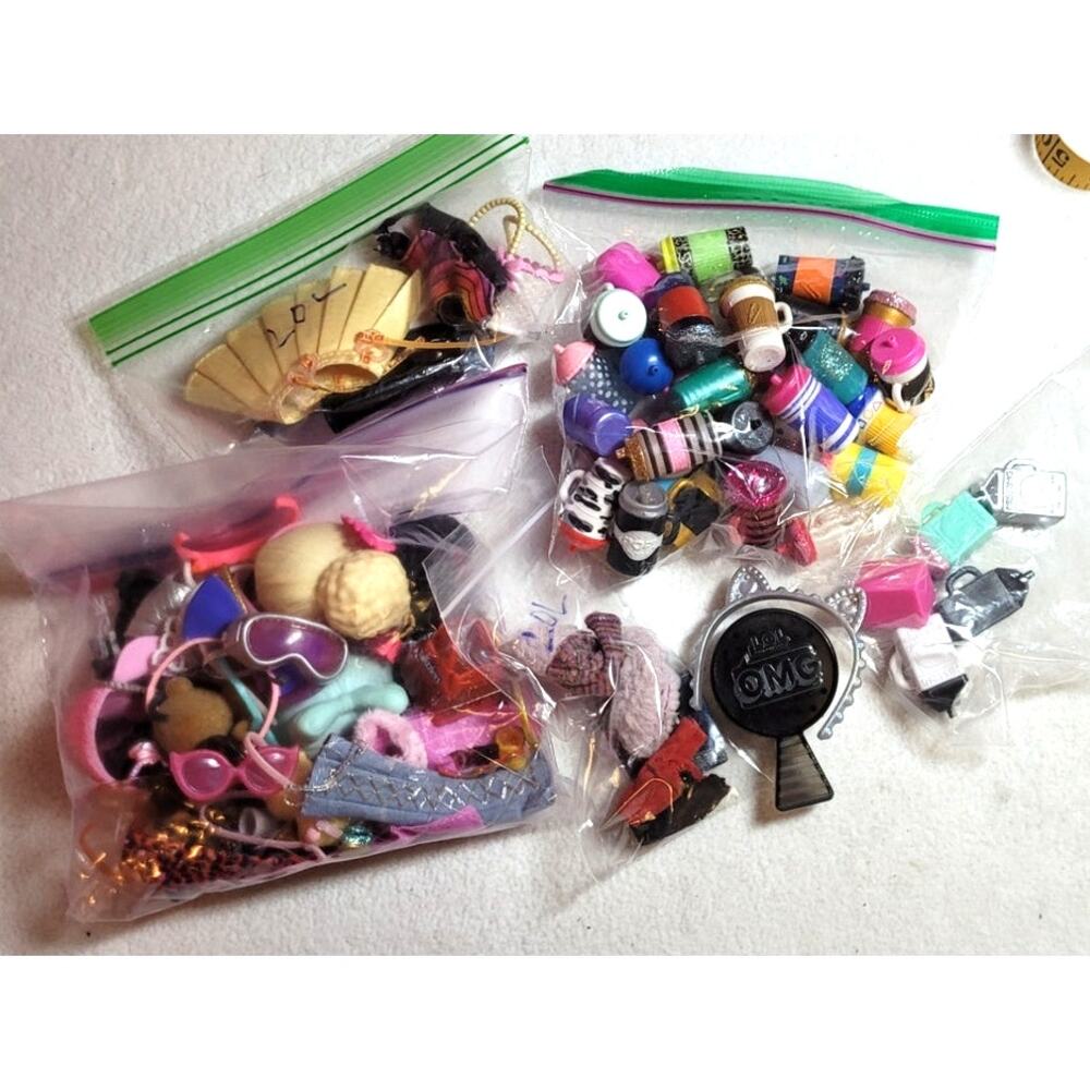 LOL Surprise Accessories Lot Hats Hairbands Sunglasses Clothes Shoes Drinks Cups